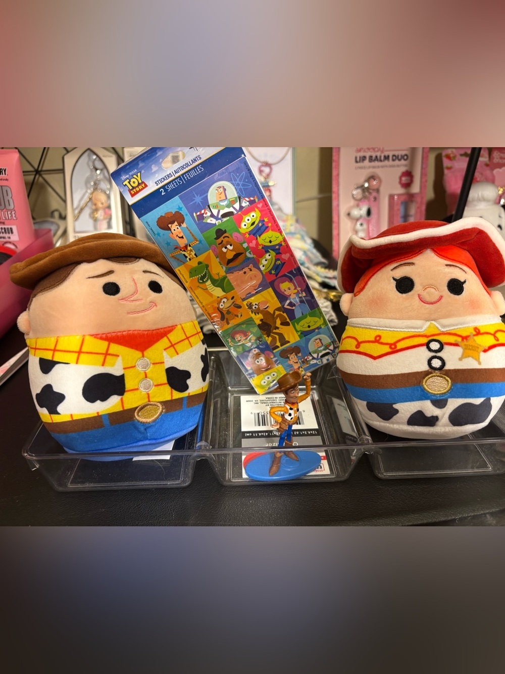 Woody & Jessie 5” Squish w Stickers & Figurine
